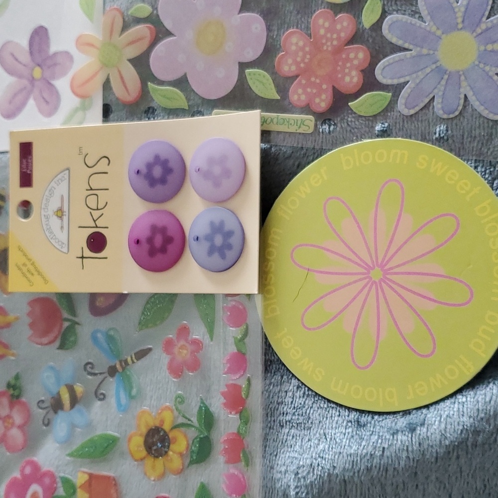💥Flowers Scrapbooking Bundle Stickers Embellishments Friends Love Bloom - Picture 7 of 9